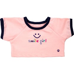 تیشرت عروسک SMILE GIRL صورتی
